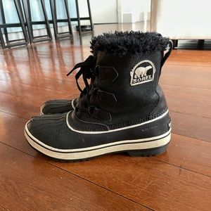 Sorel Black Fur Boots